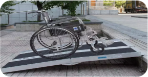 Four-Foldable Aluminum Wheelchair Ramp 11