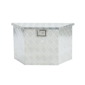 33 Inches White Checkered Plate Toolbox 1